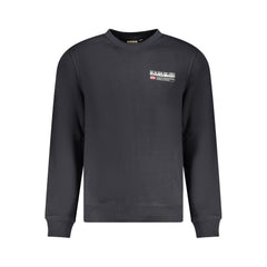 Black Cotton Men Sweater