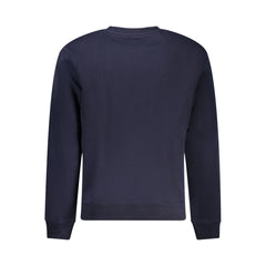 Blue Cotton Men Sweater
