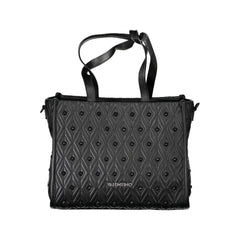 Black Polyurethane Women Handbag