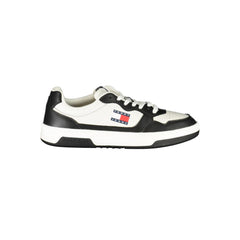 Black Polyurethane Men Sneaker