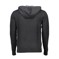 Black Cotton Men Cardigan
