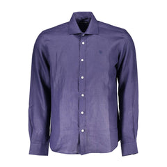 Blu Linen Men Shirt