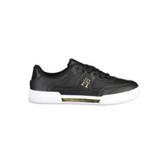 Black Polyester Women Sneaker