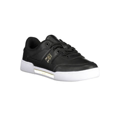 Black Polyester Women Sneaker