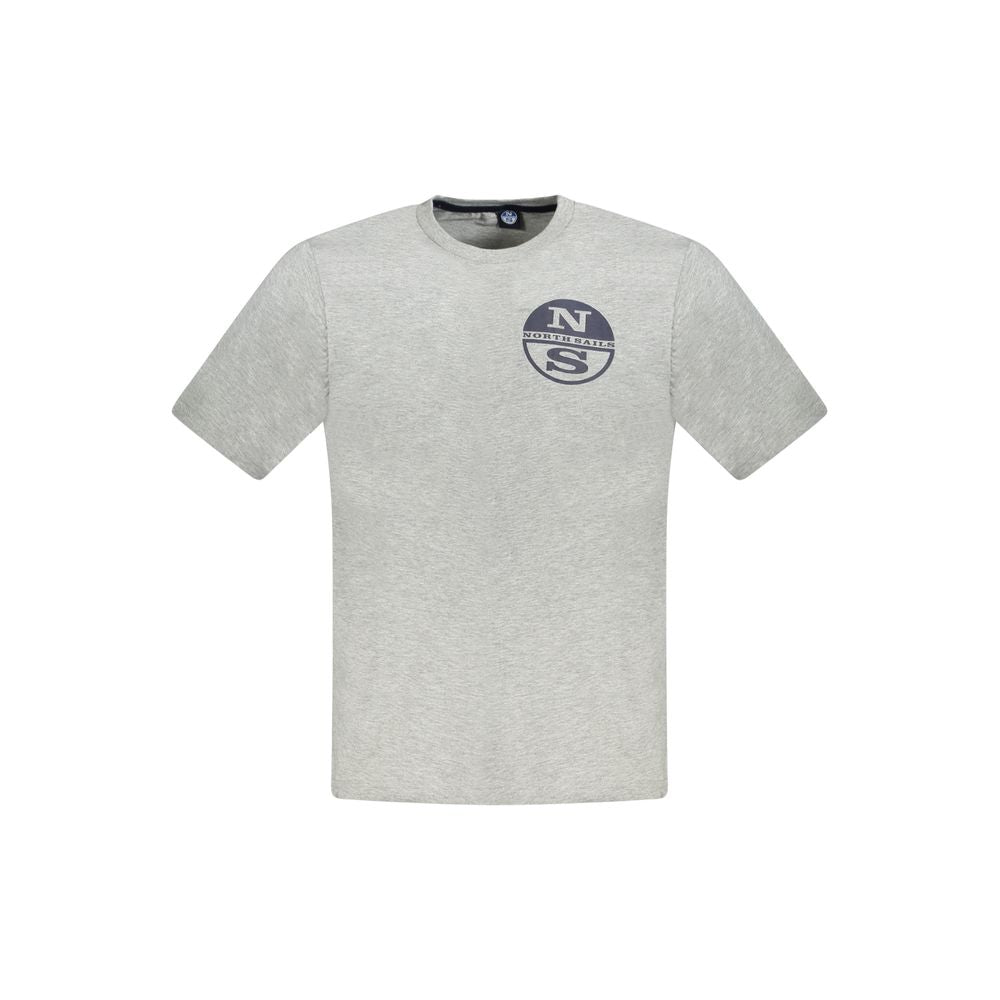 Gray Cotton Men's T-Shirt