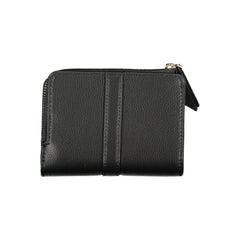 Black Polyester Women Wallet