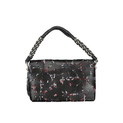 Black Polyurethane Women Handbag