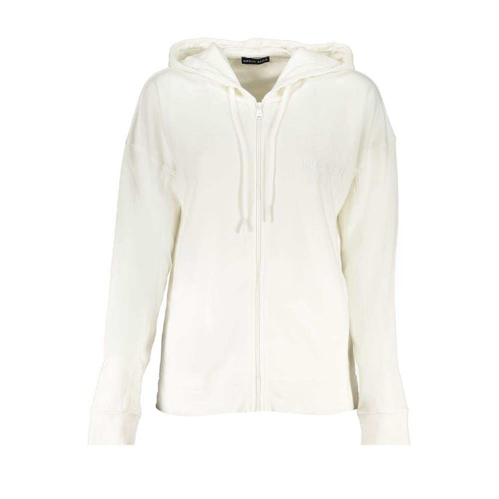White Cotton Women's Hoodie