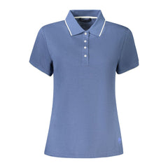 Blue Modal Women Polo Shirt