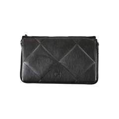 Black Polyester Women Shoulder Bag