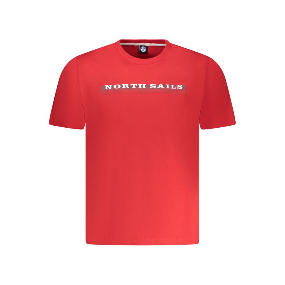 Red Cotton Men T-Shirt
