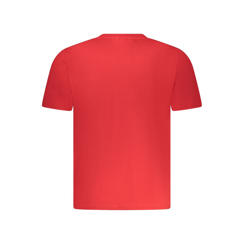 Red Cotton Men T-Shirt