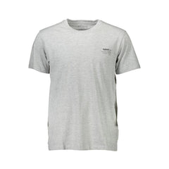 Grigio Cotone Mens T-Shirt