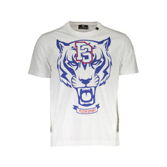 White Cotton Men's T-Shirt