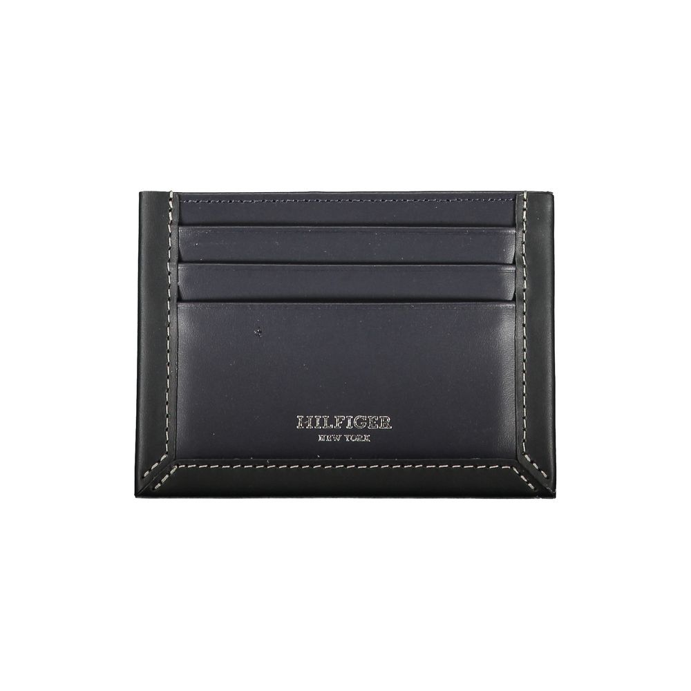 Blue Leather Men Wallet