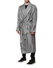 Multicolor Floral Robe Coat Wrap Jacket