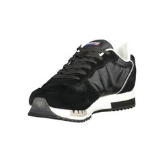 Black Polyurethane Men's Sneaker