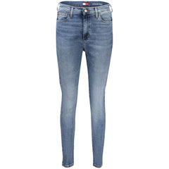 Blue Cotton Women Jeans