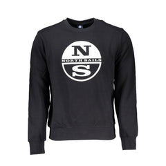 Black Cotton Men's Sweatshirt