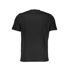 Black Cotton Men T-Shirt