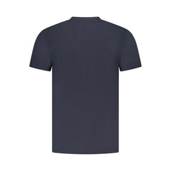 Blue Cotton Men T-Shirt