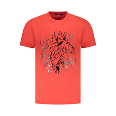 Red Cotton Men T-Shirt