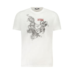 White Cotton Men T-Shirt