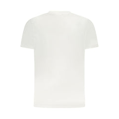 White Cotton Men T-Shirt