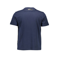 Blue Cotton Men's T-Shirt