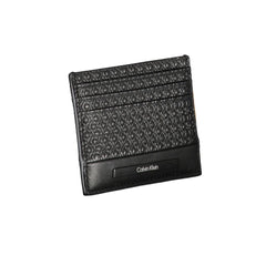 Black Polyurethane Men Wallet