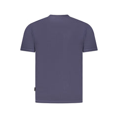 Blue Cotton Men T-Shirt