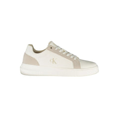 White Polyurethane Men's Sneaker