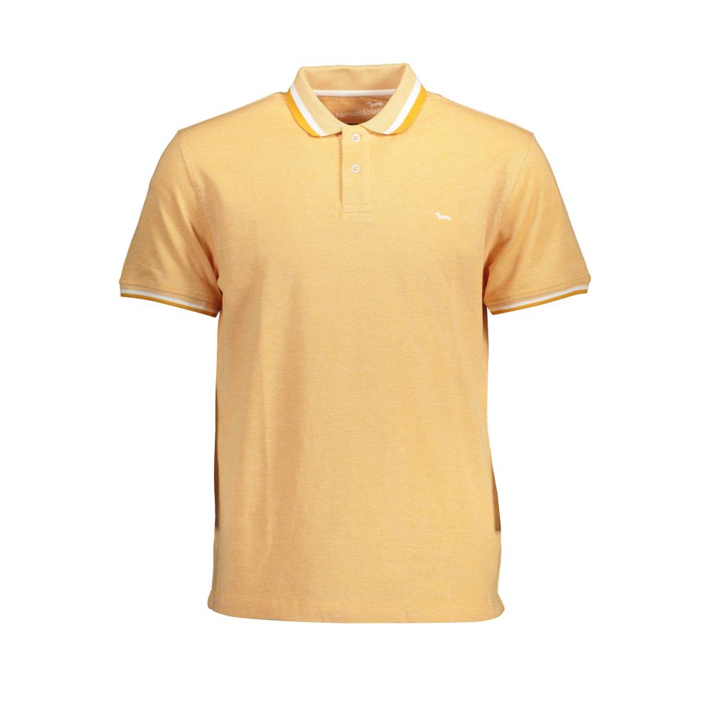 Arancione Cotton Men Polo