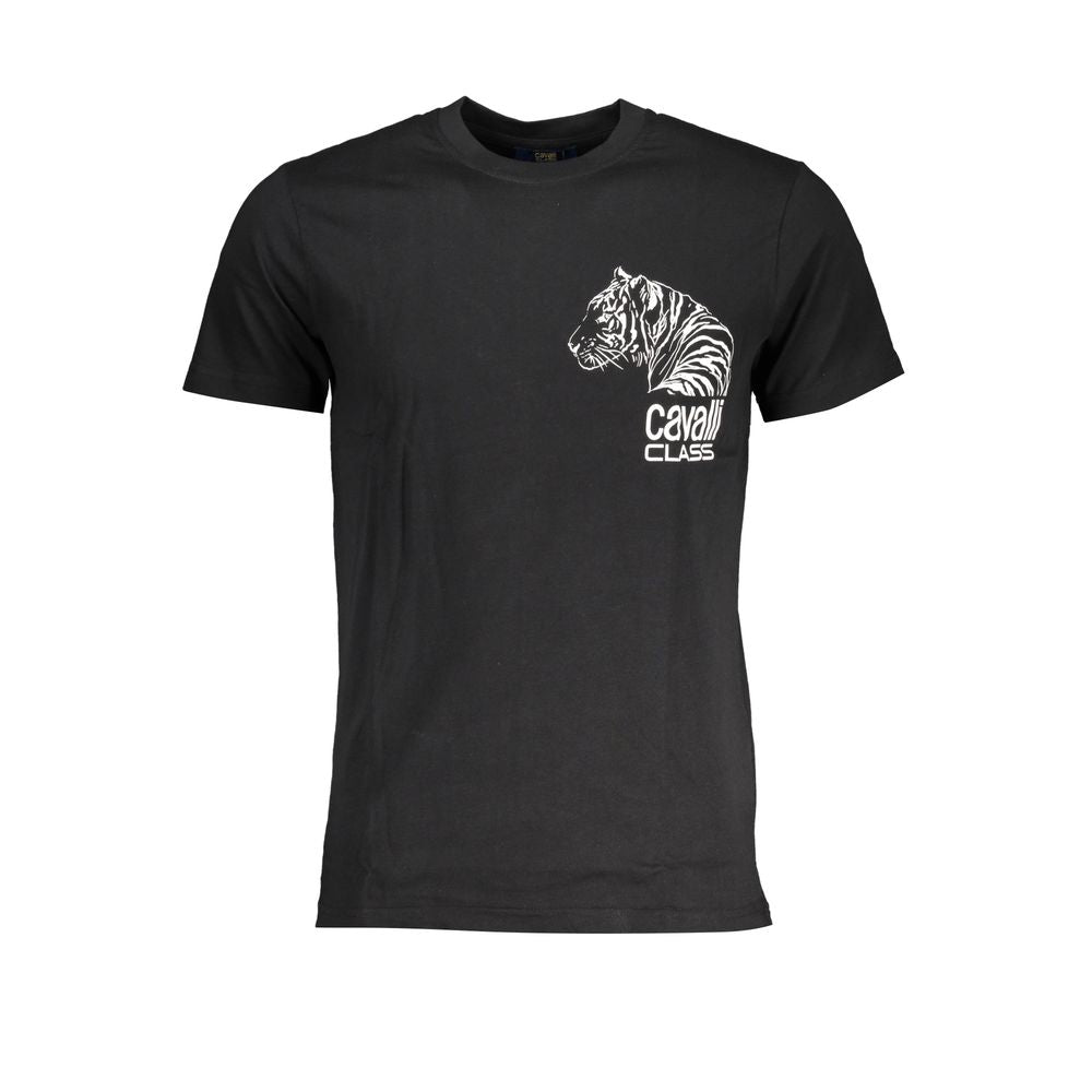Black Cotton Men's T-Shirt