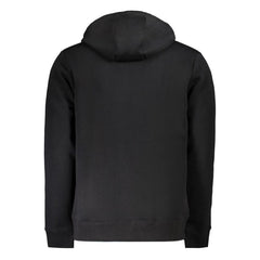 Black Cotton Men's Hoodie