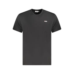 Black Cotton Men T-Shirt