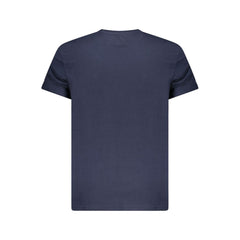 Blue Cotton Men T-Shirt