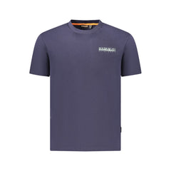 Blue Cotton Men T-Shirt