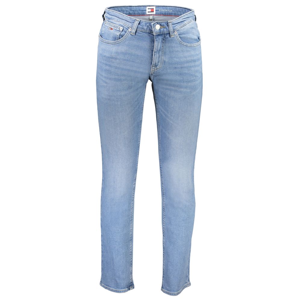 Light Blue Cotton Men Jeans