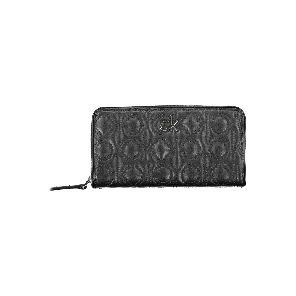 Nero Poliuretano Women Wallet