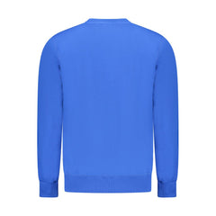 Blue Cotton Men Sweatshirt