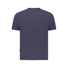 Blue Cotton Men T-Shirt