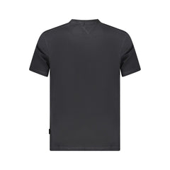 Black Cotton Men T-Shirt