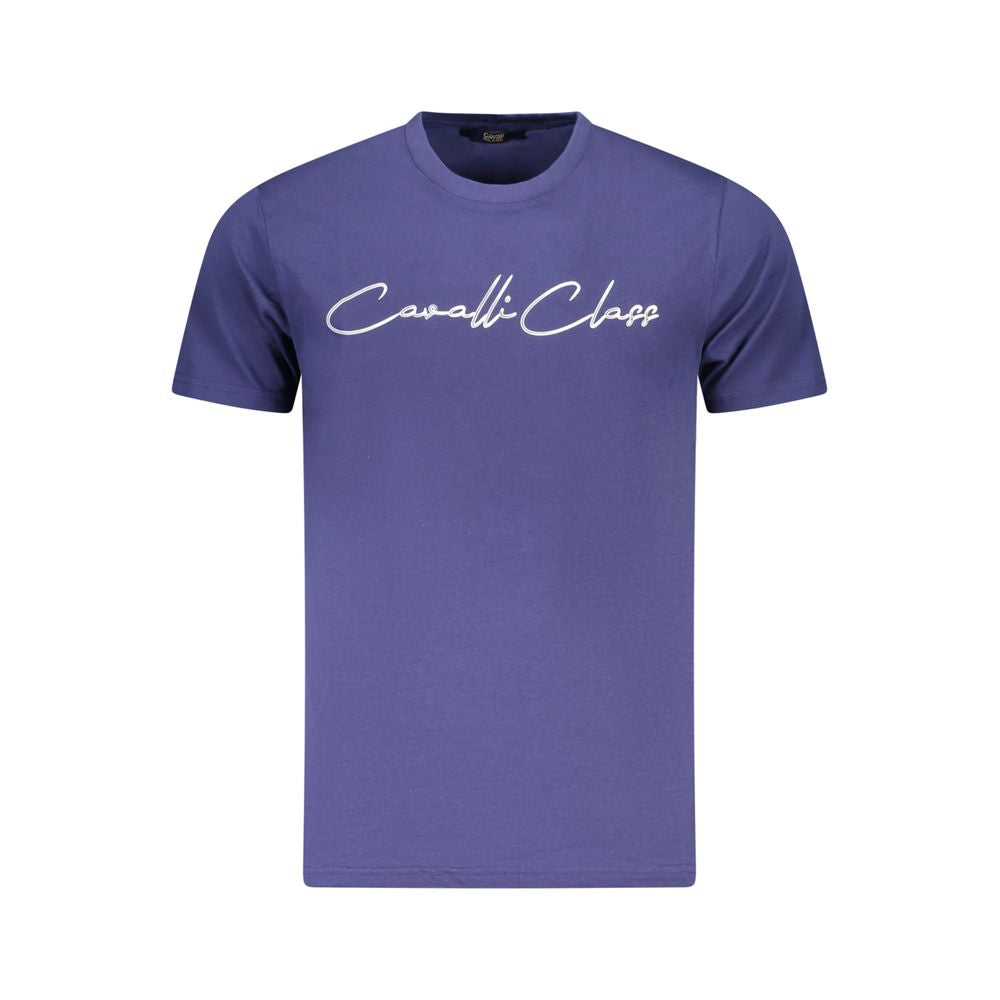 Blu Cotton Men T-Shirt