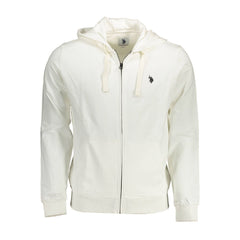 White Cotton Men's Hoodie