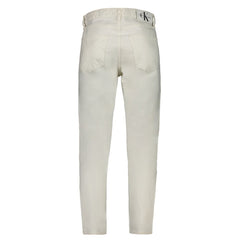 White Cotton Men Jeans