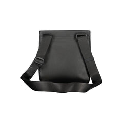 Black Polyurethane Men Shoulder Bag