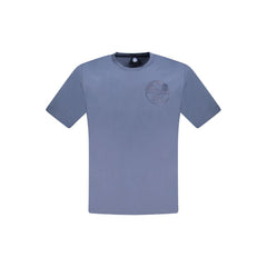Blu Cotton Men T-Shirt