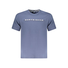 Blue Cotton Men's T-Shirt