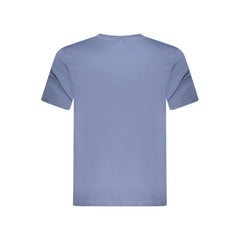 Blue Cotton Men's T-Shirt